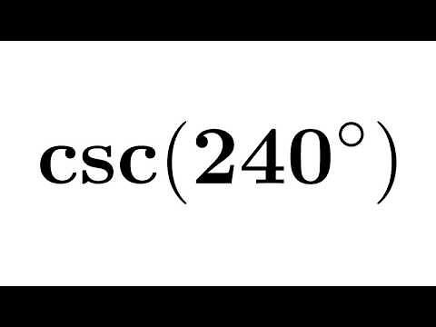 csc240 | cosec240 | cosec(240) | csc(240) | cosec 240 | csc 240 | cosecant 240 | First Method
