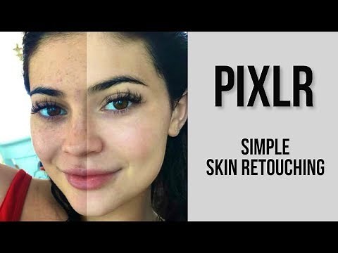 Skin Retouching - How to retouch a face in Pixlr