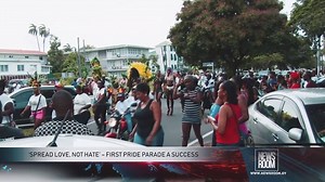 Scores of persons turned out on Saturday to participate in the country’s first gay pride parade, an event celebrating lesbian, gay, bisexual, transgender and intersex culture. | News Room