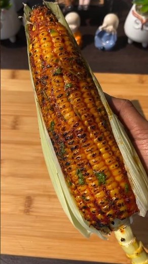 Spicy Roasted Corn on the Cob | Easy Street Style Corn Recipe !#RoastedCorn #youtubeshorts #viral