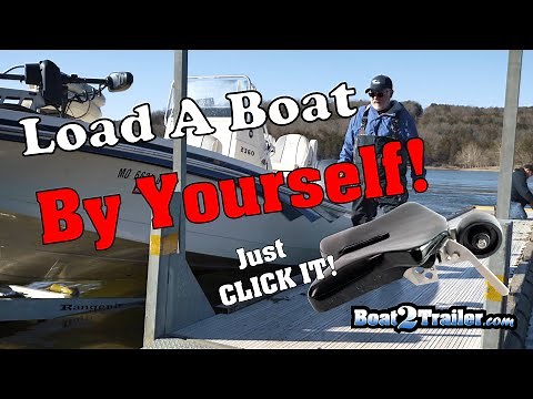 How to 1 Person Boat Load | Load A Boat BY Your Self | Boat2Trailer Latch