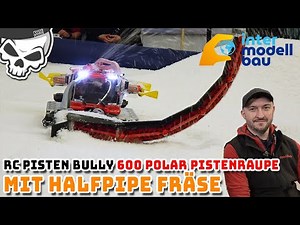 RC Pistenbully 600 Polar snowcat with snowplough at the Intermodellbau trade fair Dortmund 2025