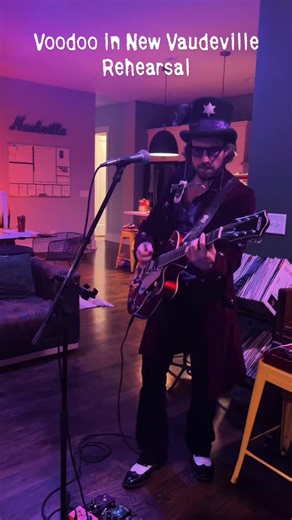 Rehearsing for our Voodoo in @newvaudeville haunted variety show this Saturday @the5spotnashville from 6-8pm. We have a killer program of music 🎵 dancers 👯 sword swallowers ⚔️ and even a singing mermaid 🧜‍♀️ Costumes are encouraged! Also, big thanks to @newschannel5 for running a full feature on New Vaudeville tha will air on tonight’s 6 o’clock news so check that out! See you on Saturday! 👻😈💀🎃 . . . #spooky #spookytunes #halloween #halloweenmusic #spookyseason #newvaudeville #wizardofwhi