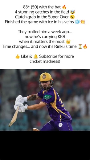 Rinku Singh’s Unreal Comeback 🔥 #RinkuSingh