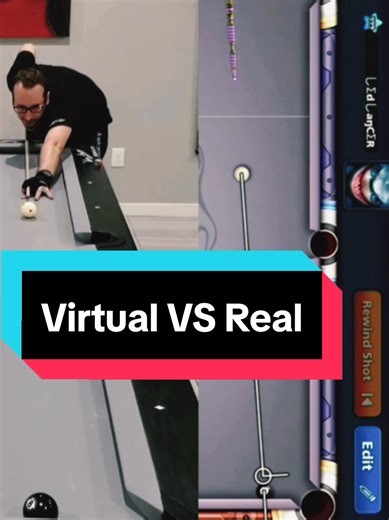 Real vs Virtual 8 Ball Pool Gameplay Comparison