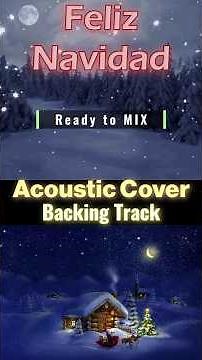 Feliz Navidad Acoustic 🎄 Backing Track (No Vocals) – Cover #shorts