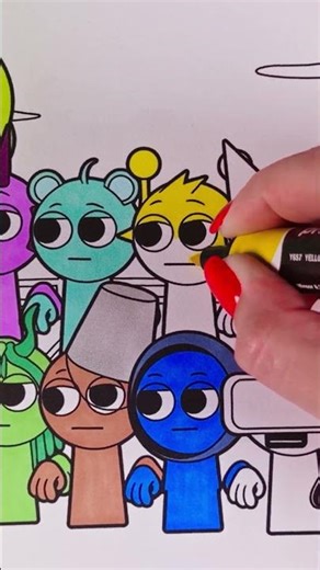 Incredibox Sprunki Squid Game New Coloring Pages🎨 | How to Color Incredibox Sprunki