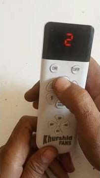 AC DC fan remote setting