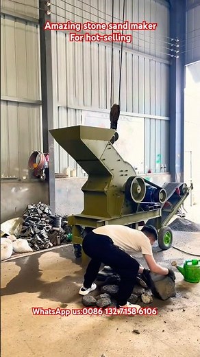 Amazing portable stone powder making machine,stone sand making mill, sand maker,hammer crusher mill