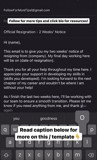 26K views · 218 reactions | Follow me for more tips  Ever wondered how to give a 2 weeks' notice for your job? Here's how you can to your employer  #Wonsulting #JobTips #CareerAdvice #CareerHelp #LinkedIn #LinkedInTips #Interview #InterviewTips #JobHelp #Resume #ResumeTips | Jonathan Javier | Facebook
