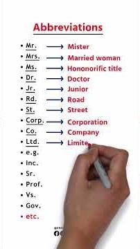 common abbreviations