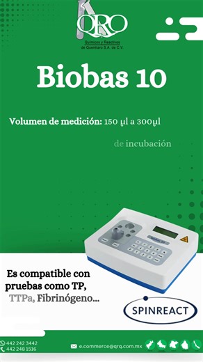 🩸 ¿Tu laboratorio aún se detiene en la coagulación? Con el Biobas 10, no hay más esperas. Solo resultados que inspiran confianza. Pequeño como un libro… pero con la fuerza de un equipo de diagnóstico de alto rendimiento. Ideal para quien quiere precisión sin complicaciones, y eficiencia sin sacrificar calidad. ✅ Para consultorios, clínicas y laboratorios que no tienen tiempo para errores. ✅ Diseñado para quienes entienden que cada segundo cuenta —y cada resultado, importa. 📞 442 242 3442 | 442