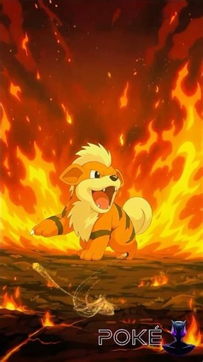 🔥 GROWLITHE Evolution: Growlithe → Arcanine (Fire & Hisuian Forms) #pokemon