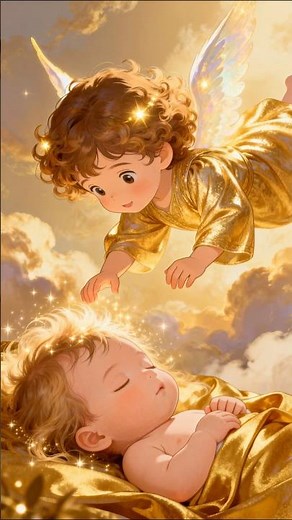 Angels Watching Over Us — A Baby’s Gentle Kiss