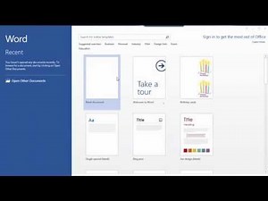 How To Save A Document In Word 2013