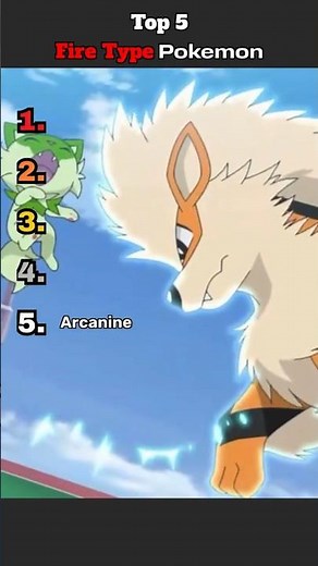 Top 5 Best Fire Type Pokemon