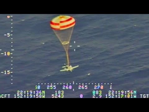 【墜落寸前】燃料切れ！飛行機ごとパラシュートで不時着水 (シーラスSR22)