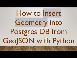 How to Insert Geometry into Postgres DB from GeoJSON with Python