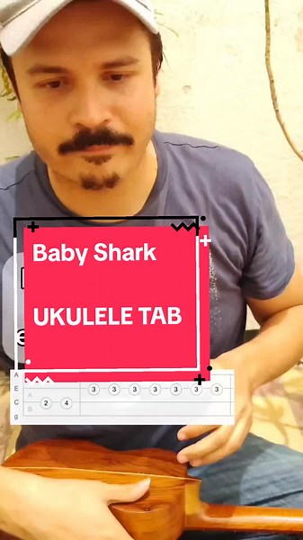 Learn Baby Shark on Ukulele | Easy TAB Tutorial