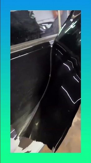 Peeling off flaking car paint to restore a smooth surface. 🚗✨ #shorts #repair #auto #popular