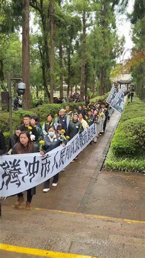 以青春告慰英魂！3月29日，云南腾冲清明春祭，数百名市民自发前往，为抗战英烈敬献鲜花。#熱門 #中国