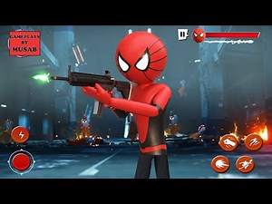 Stick Rope Hero 2 Gameplay - Swing, Fight, and Save Stick City! #spiderstickman #stickman #gaming