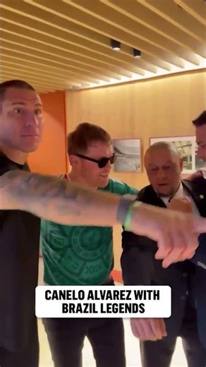 Canelo, Ronaldo, and Roberto Carlos show off their hardware