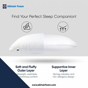 🌟 Experience the ultimate comfort and support with Al-Khair Foam! 🌙✨ ➡️ Our pillows offer a soft, fluffy outer layer for luxurious comfort and a springy, non-allergenic inner layer for perfect support. 💤💯 👉🏻 Don’t wait—transform your sleep with Al-Khair Foam today! 💤💫✨ 🌐 For more information visit our website: https://alkhairfoam.com/ 📞 Feel free to contact us at: 0342 4311111 #AlKhairFoam #PerfectSleep #PillowComfort #SoftAndSupportive #LuxurySleep #NonAllergenic #SweetDreams | Alkhai