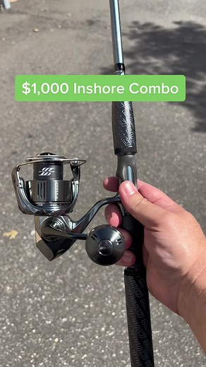 Shimano Stella FK 5000 Spinning Reels and Dark Matter Psychedelic Inshore Rod Combo