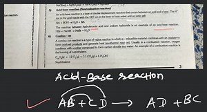 5) Acld-base reaction (Neutrallsation reaction) An acid base re... | Filo