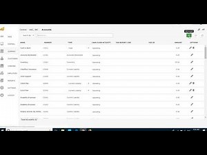 Trabajando con cuentas (chart of accounts) en AccountBerry en el módulo de compañía