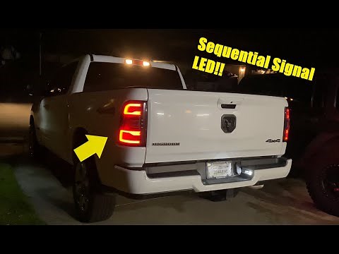 2019 Dodge Ram 1500 (5th Gen) GO RECON LED Tail Lights Install with Sequential Turn Signals!