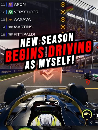 New Season of F1 Gameplay: Driving as Myself