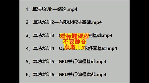 全流程GPU并行CFD基础，实战及源代码解析