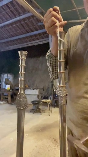 The natural sound of the sword #sword #katana #handmade #ninja #fyp