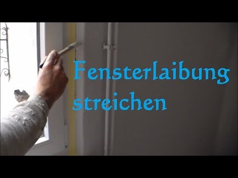 Instructions for painting and painting window reveals - Painting and painting the reveal