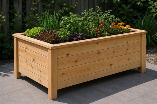 Raised Garden Bed Plans PDF | DIY Wooden Planter Box Vegetable Garden Blueprint - Etsy