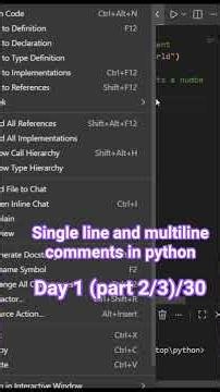 Python Day 1 (part 2/3) | Single-Line & Multi-Line Comments in Python 🐍 | Python for Beginners