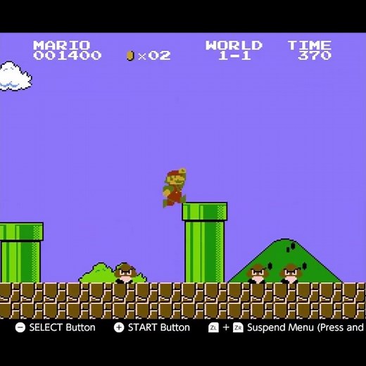 Retro Gaming - Super Mario Bros World 1-1