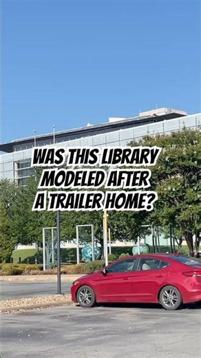The William J. Clinton Presidential Library. Some people say it looks like a trailer home.