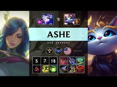 Ashe Support vs Yuumi - NA Diamond Patch 25.21