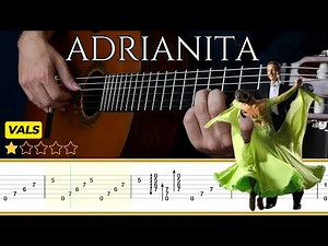 ADRIANITA (Vals) 🎸Juan Buscaglia || Classical Guitar Tutorial + TABS