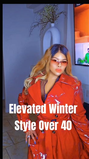 Patent Trench Coat Outfit | Elevated Winter Style Over 40