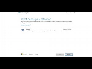 Fix Windows 10 Update Error Uninstall This App Because It Isn't Compatible With Windows 10