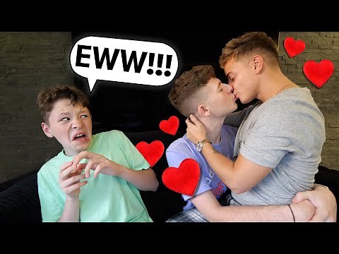 Being PDA With Boyfriend In FRONT Of LITTLE BROTHER To See How He Reacts..