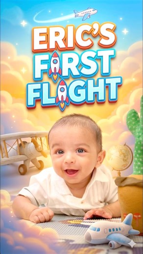 Eric's first Flight Experience ❣️❣️ #cutebaby