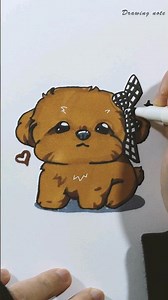 How to Draw Maltipoo Puppy U・ᴥ・U 🤎