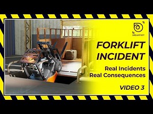 Forklift Trailer Unloading Incident | 3d animated incident learning video