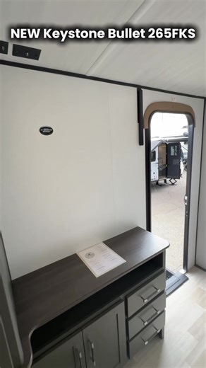 Holy windows! 😍 What do you think of this new floorplan from Keystone Bullet — the Bullet 265FKS! With a front kitchen and tons of natural light, it’s a showstopper. 🌞 Should we bring this one into our lineup? 👀 #KeystoneBullet #VillageRV #NewFloorplan | Village RV
