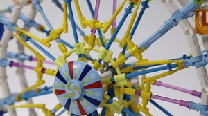 Ferris Wheel Building Set with Fairy Lights, Two-Way Rotation,STEM Learning Toy for Ages 8-12,Amusement Park Construction Kit for Boys, Girls, 8 9 10 11 12 13 14 and Adults,813Piece